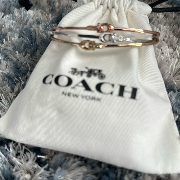 Coach Gold and Silver Bangles - Picture 1 of 5